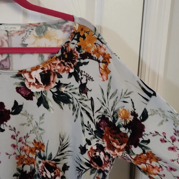 Ava James Light Blue Asymmetrical Top - Picture 7 of 13